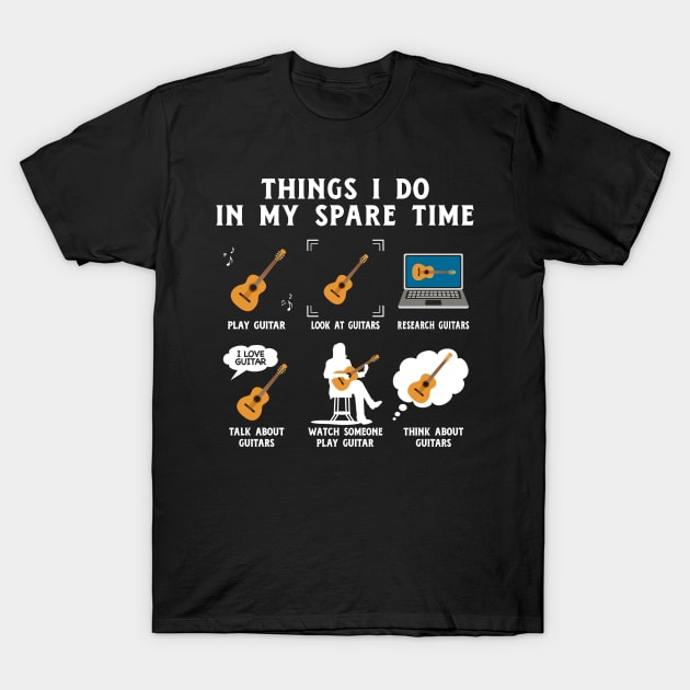 Things I Do In My Spare Time Quotes Funny Gift T-Shirt T-Shirt by kimmygoderteart